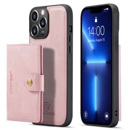 Smidigt Skal med Kortfack - iPhone 13 Pro Roséguld