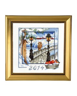 Broderipakke Årsbilde 2014 Lin - Ateljé Margaretha