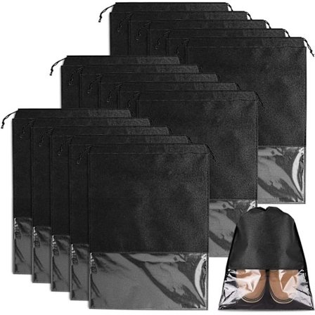 /EA/15-paknings reise-skoorganisator, stor skopose, bærbar støvtett