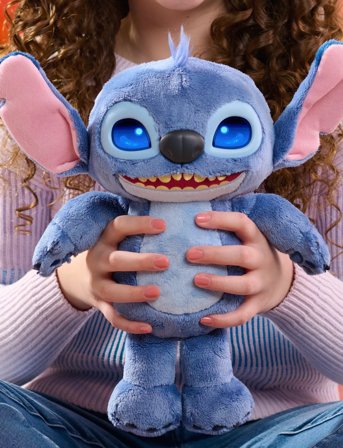 Lilo & Stitch Disney Stitch Movie Emotive Eye Feature Plush 27Cm - Blue - ONE SIZE