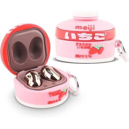 Case med nyckelring för Samsung Galaxy _Buds2 Pro (2022), Galaxy _Buds2 Pro (2021), Galaxy _Buds Pro (2021) och Galaxy _Buds Live (2020)