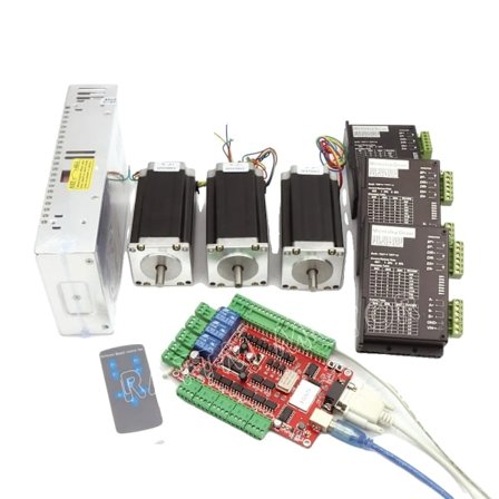 CNC Stegmotor Kit, 425oz-in vridmoment, USB-kontroll,3 AXEL KIT