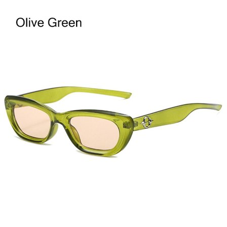 Cat Eye Solglasögon Star Y2K Solglasögon OLIVE GREEN OLIVE GREEN