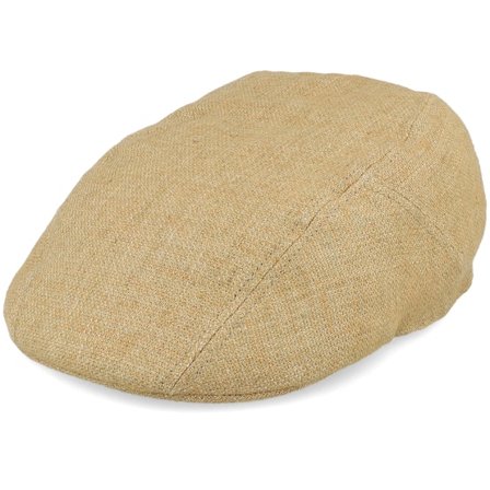 Stetson - Beige flatcap Keps - Ivy Cap Linen Sustainable Beige Flat Cap @ Hatstore