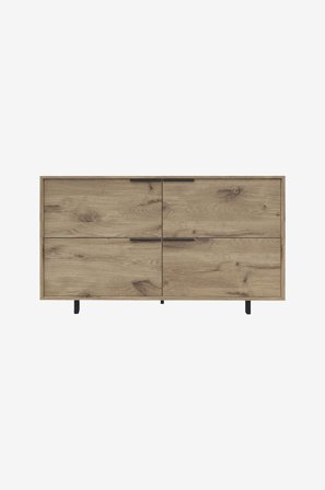 Loft24 - Alberto Sideboard med 4 luckor - Brun - Avlastningsbord & sidobord - Från Homeroom