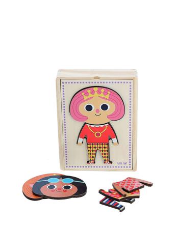 Puzzle 6X3 Pcs - Moody Jade By Ingela P Arrhenius Toys Puzzles And Games Puzzles Wooden Puzzles Multi/patterned Vilac