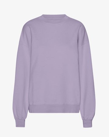 Organic Oversized Crew - Purple Jade