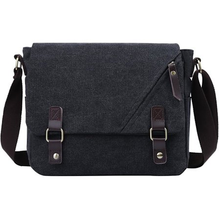 Herre Crossbody-tasker, Canvas Skuldertaske med Stor Kapacitet, Messenger Bag Egnet til Bærbar Computer Arbejde Skole Rejser