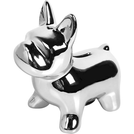 Hunde sparegris (sølv), børne sparegris, original gave til