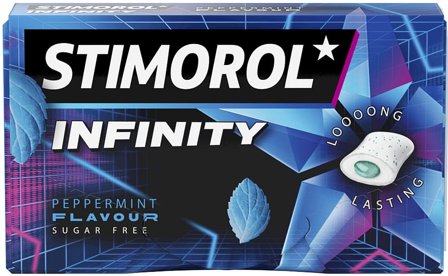 Stimorol Tyggegummi Infinity Peppermint 22 g, Helse & Madvarer, Snacks, Tyggegummi