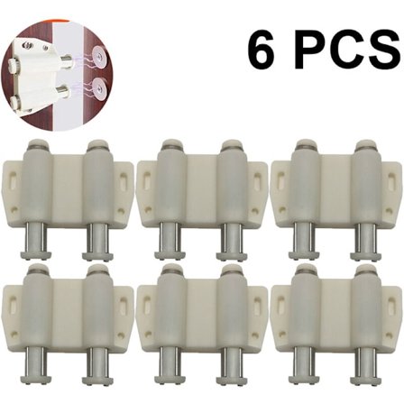 Dobbelt magnetisk tryklås, 6 stk. tryk for at åbne magnetiske dørgreb