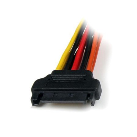 StarTech 6in Latching SATA Power Y Splitter Cable Adapter - M/F - Strømsplitter - SATA-strøm (hann) til SATA-strøm (hunn) - 15.24 cm - låst