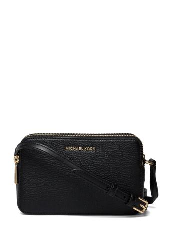 Sm Dbl Zip Camera Xbody Bags Crossbody Bags Svart Michael Kors*Betinget Tilbud