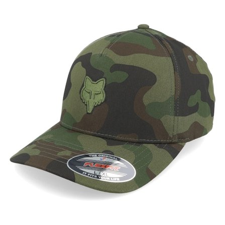 Fox - Camo flexfit Czapka Z Daszkiem - Fox Head Hat Green Camo Flexfit @ Hatstore
