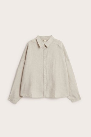 Kappahl | Boxig linneskjorta | Beige