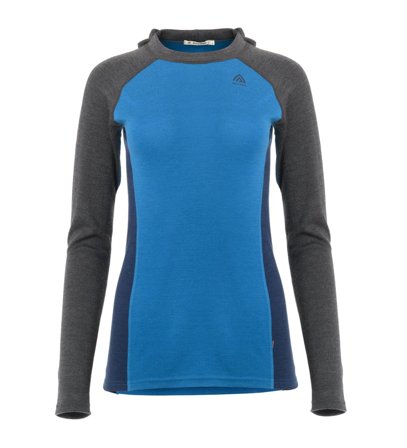 Aclima WarmWool hoodsweater V2 W's Marengo / Corsair / Navy Blazer