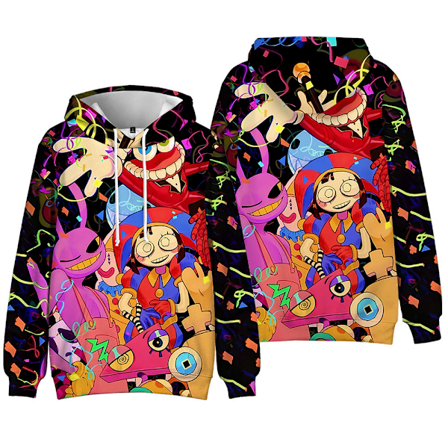 Kids The Amazing Digital Circus Boys Hoodies Långärmade Toppar A