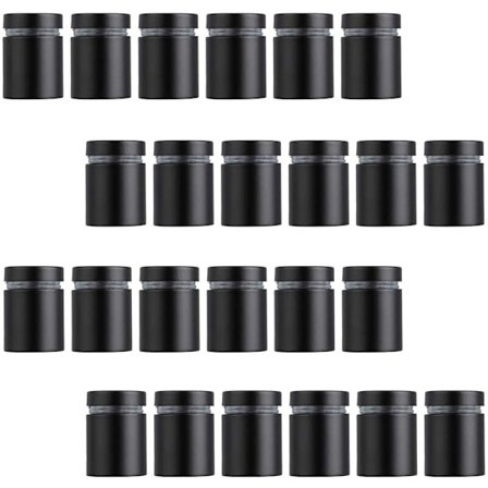 24 stk. skiltbeslag, reklamefastgørelsesbolte, hardware, reklameglas til plakater, skiltning