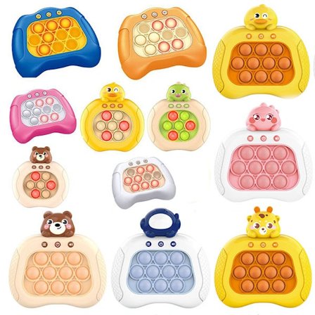 Snabb Push Pop It Spel - Pop It Pro Ljusspel Snabb Push Fidget Spel Blå