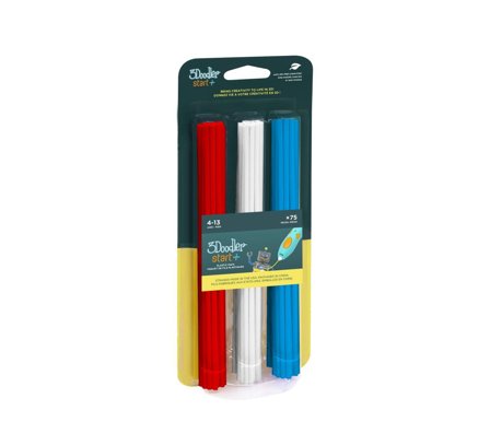 3DOODLER Start 3DS-ECO-MIX1-75 3D-Druckmaterial Kompostierbarer Kunststoff Blau, Rot, Weiß 1 g