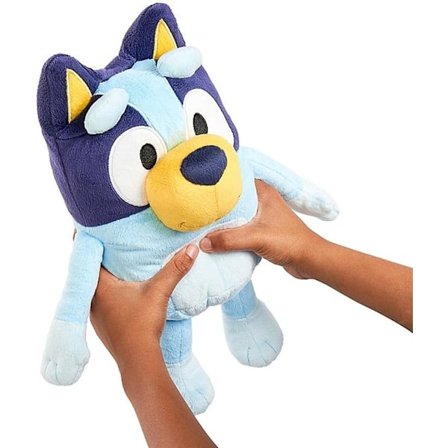 Bluey Stor 30cm Talende Ljud Plysch: Offisiell Samlefigur Koselig Jumbo Myk Leke, Blå