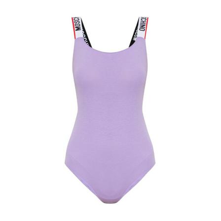 Moschino Body with logo Lilla, Dame