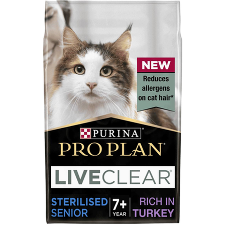 Purina Pro Plan - Katt Liveclear Sterilised Senior 7+ Kalkun 1,4 kg - Katt - Kattefôr & kattemat - Tørrfôr for katt - ZOO.no