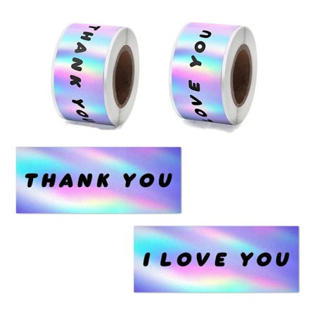 240 STK Takk-klistremerker Laserforseglingsetiketter SETT 1 SETT 1