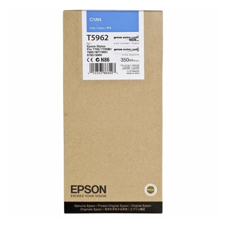 EPSON Bläckpatron, T5962, cyan, singelförpackning, C13T596200 - Lyreco - Toner och bläck - Bläckpatroner - Bläckpatroner Epson