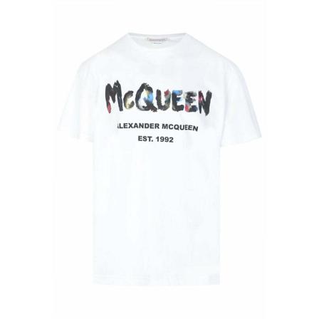 Alexander McQueen T-Shirts Hvid, Herre