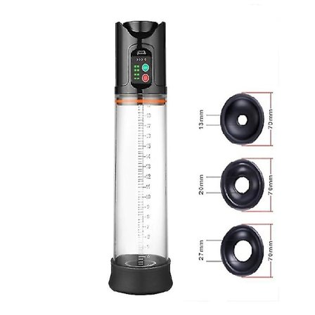 Elektrisk Vakuumpumpe Luft Absorberende Kopper til Mænd Massage USB Genopladelig Fysioterapi Muskelafslapning Træningsværktøj (Hvid)