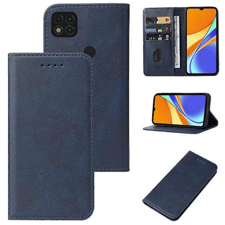 Kompatibel med Xiaomi Redmi 9C NFC Magnetisk Lukning Læder Telefon Cover