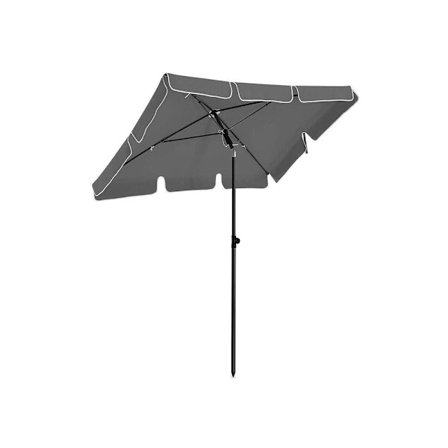 Rootz Parasol - Parasol til altan - Paraply - Terrasseparaply - Udendørs parasol - Haveparasol - Parasol - Parasol - UV-beskyttet paraply - Grå - 1,8