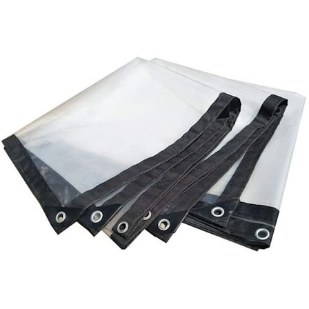 BeGrit 2M x 3M Vandtæt Gennemsigtig Presenning med Øjer Vejrbestandig