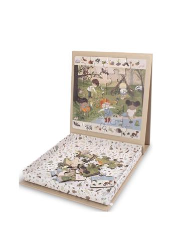 Magnetic Puzzle - Enchanted Forest Toys Puzzles And Games Puzzles Wooden Puzzles Multi/patterned Filibabba