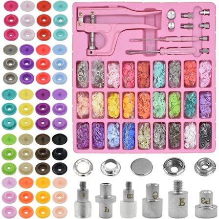 300 st Syknappar med Pressverktyg