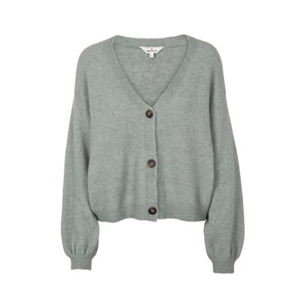 Basic Apparel Claudine V. Cardigan Grå, Dame Cardigans