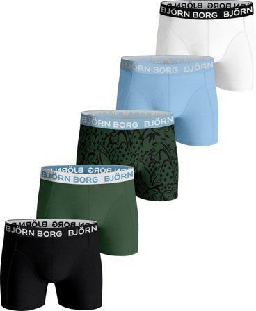 Björn Borg Men's Essential Boxer 5-pack Men undergarment Blue L