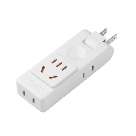 180 graders roterende stikkontakt strømadapter 4 i 1 vegguttak forlenger multiplugg uttak splitter for hjemme, reisebruk