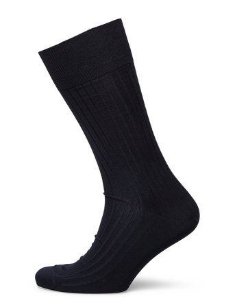 AN IVY | Navy Ribbed Socks | 39-42