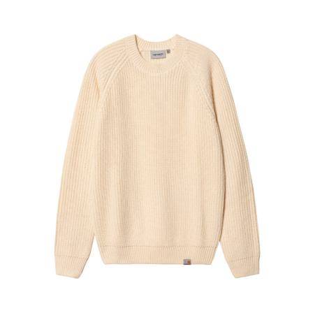 Carhartt Wip Round-neck Knitwear , Beige , Heren , Maat: XL Truien & Vesten