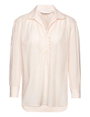 Over D Shirt Blouse Bluse Langermet Rosa Mango*Betinget Tilbud