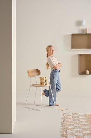 Jotex - SCHOOL tuoli Valkoinen/Saarniväri - Osta Lastentuolit Jotex