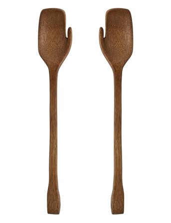 Bloomingville Zeena Salatsæt, Mango Sæt Med 2 - Brown - L26CM