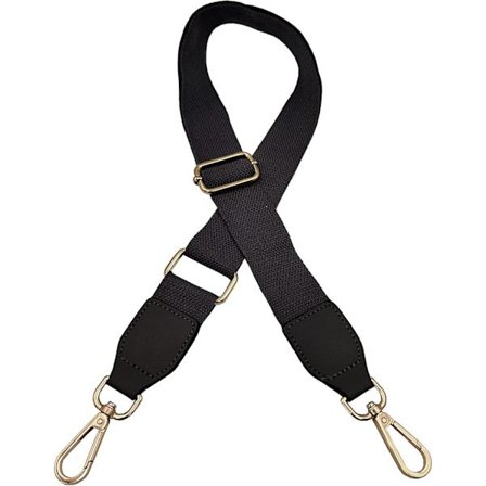Svart axelrem 3,8 cm bred för handväskor kedjeremmar tillbehör