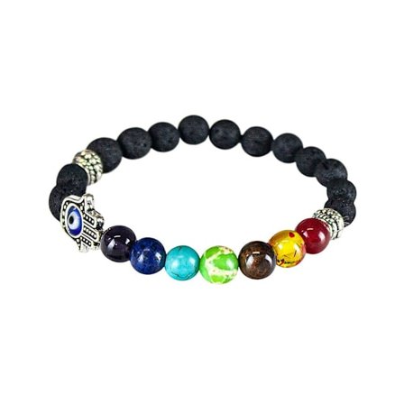 Chakraarmbånd med Hand of Fatima-detalje