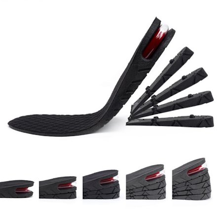 1 par osynliga innersulor för höjning, från 3 cm till 9 cm