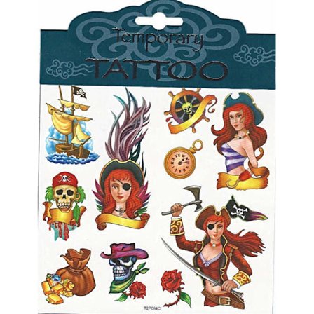 Pirat Tattoos Tjej pirat