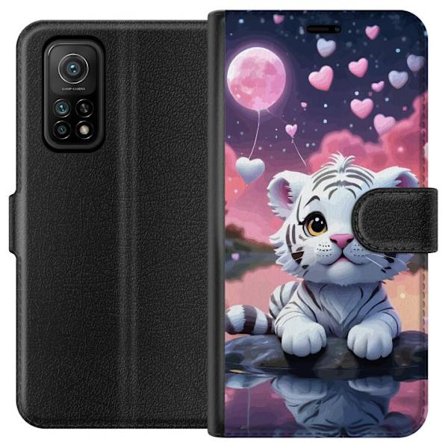 Kompatibel Tegnebogsetui til Xiaomi Mi 10T Pro 5G Tigerunge rosa