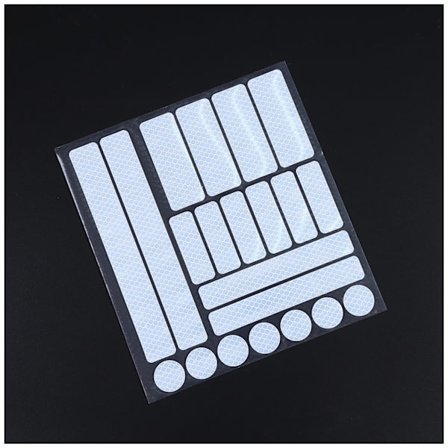 Itseliimautuvat ja heijastavat tarrat, valkoinen